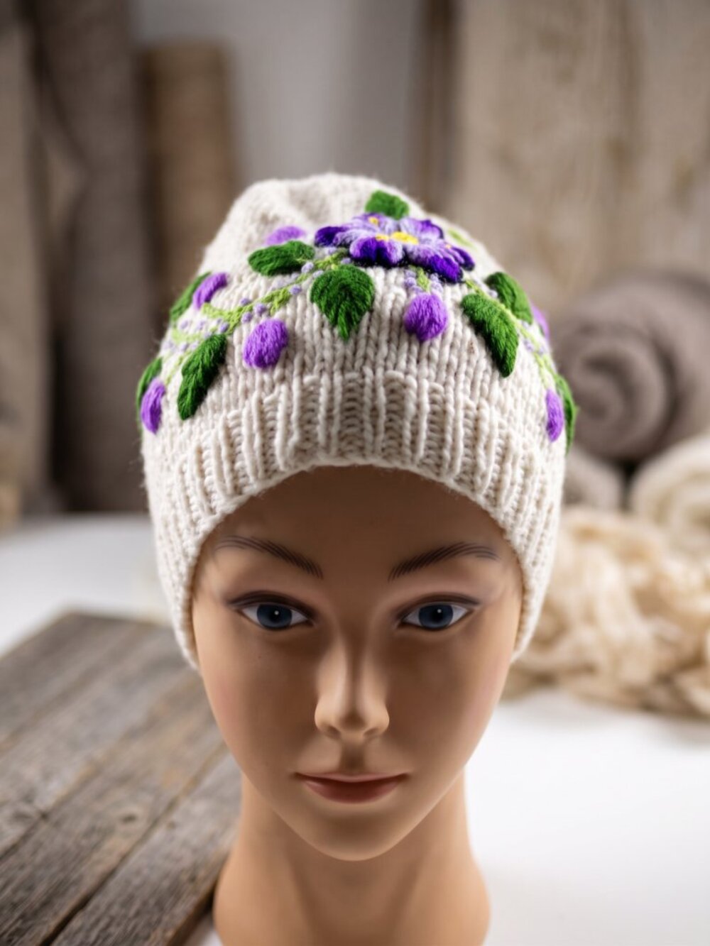 Handmade Peruvian Chullo Hat – Warm Multicolored Wool Winter Hat